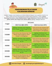 Kalurahan Dengok Terapkan Sistem Kerja Fleksibel, Pastikan Pelayanan Publik Tetap Terjaga